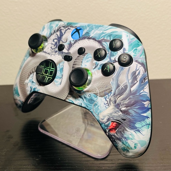 Microsoft Xbox Premium Custom Modded Controller with LEDs “Dragon 2” - Picture 2 of 5
